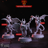 Fiendish Succubus 3D-printed model